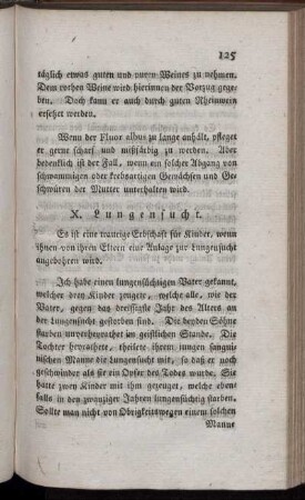 X. Lungensucht.