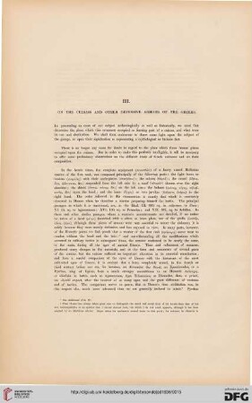 III: On the cuirass and other defensive armour of the Greeks