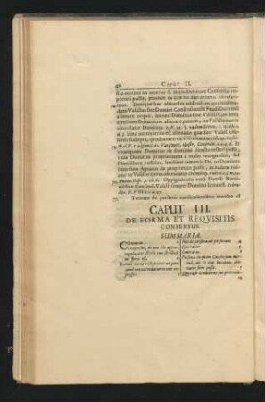 Caput III. De Forma Et Requisitis Consensus.