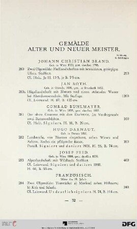 Gemälde Alter und Neuer Meister (Nr. 280-308)