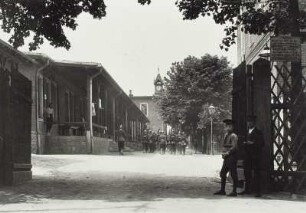Königsbrück. Truppenübungsplatz, Altes Lager. Eingang zum Barackenlager