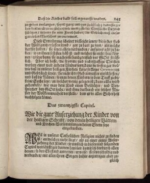 Das zwanzigste Capitel.