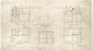Billing, Hermann; Singen; Krankenhaus - Pförtner- und Aborthäuschen am Haupteingang (Grundriss)