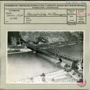 Erpel, Remagen, Rheinbrücke (Ludendorff-Brücke)