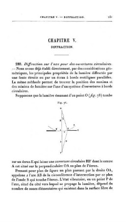 Chapitre V. Diffraction.
