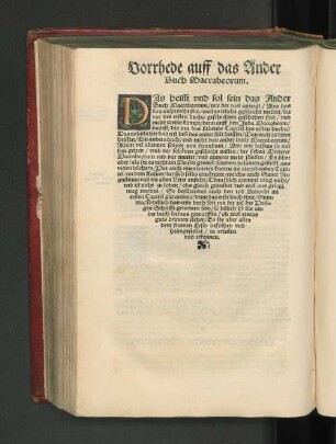 Vorrhede auff das Ander Buch Maccabeorum.