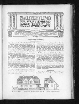 Bürgerliche Bauweise