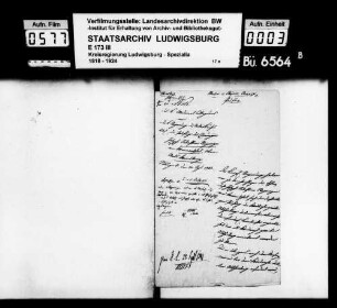 Medici, Physici, Chirurgi, Accoucheurs, Oberamt Weinsberg
