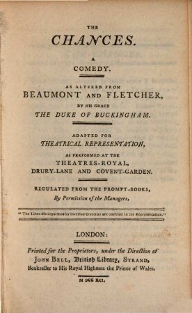 The Way to Keep Him : a Comedy. Adapted for Theatrical Representation, as performed at The Theatre-Royal, Drury Lane