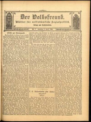 Ausgabe vom Sonntag, den 05. April 1908.