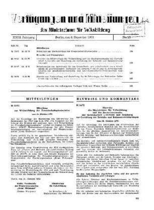 Mitteilung zur Weiterbildung der Freundschaftspionierleiter : 23/75 vom 31. Oktober 1975 ; [Mitteilungen]