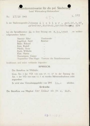 Kiebler, Johann
