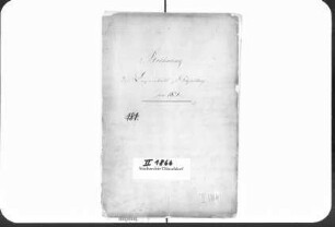 Rechnungen der Leihanstalt für 1871