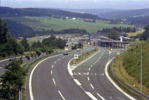 Rudolphstein: Autobahn Zonenübergang, von Autobahnbrücke