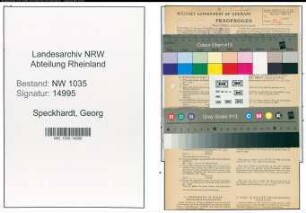 Entnazifizierung Georg Speckhardt , geb. 14.05.1904 (Chemiker)