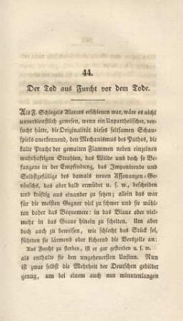 44. Der Tod aus Furcht vor dem Tode
