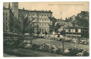 Stettin - Grüne Schanze mit Manzelbrunnen