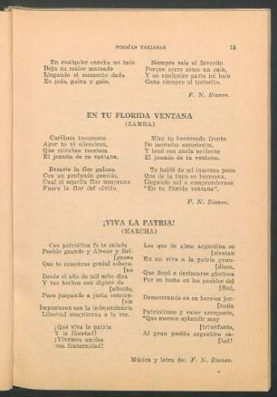 ¡Viva la patria! : (Marcha)