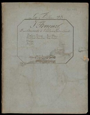 Mappe für Deux concertos à violon principale, premier et second violons, alto et basse, hautbois et cors