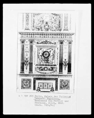 Paris, Palais des Tuileries, Cabinett Napoleons, Kaminwanddekoration
