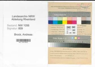 Entnazifizierung Andreas Brock , geb. 22.12.1909 (Polizist)