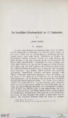Zur französischen Litteraturgeschichte des 18. Jahrhunderts, 2, Rivarol