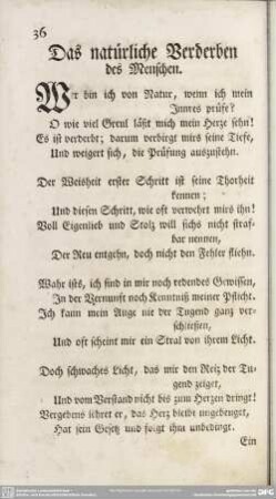 Das natürliche Verderben des Menschen