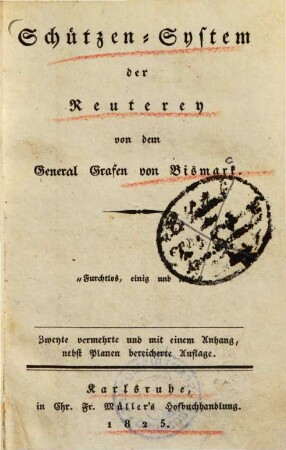 Schützen-System der Reuterey