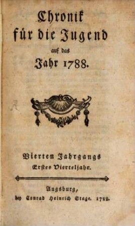 Chronik für die Jugend, 4,1. 1788, Jan. - März