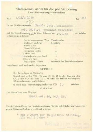 Bantle, Otto