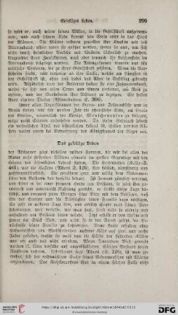 Das gesellige Leben