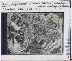 Rom: San Giovanni a Porta Latina, Erschaffung Adams