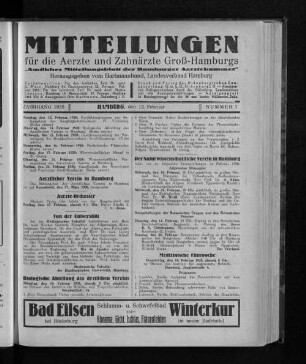 Jahrgang 1928, Hamburg, den 12. Februar, Nummer 7