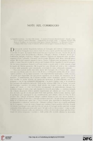 18: Note sul Correggio