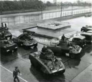 Panzer auf amerikanischen Militärgelände - US Barracks
