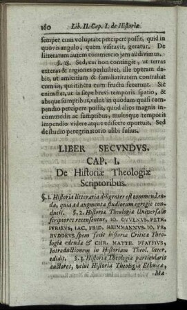 Cap. I. De Historiæ Theologiæ Scriptoribus