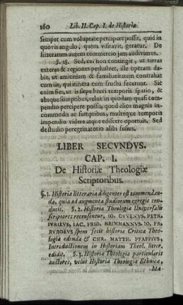 Cap. I. De Historiæ Theologiæ Scriptoribus