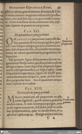 Cap. XIII. De occasione purgationis