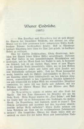 Wiener Eindrücke (1845)