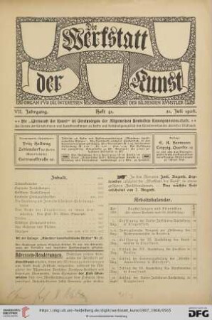 Heft 41 (21. Juli 1908)