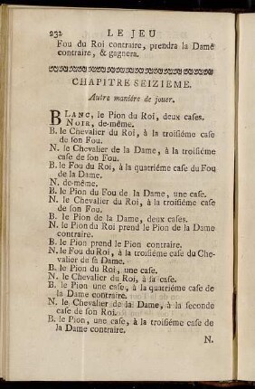 Chapitre Seizieme