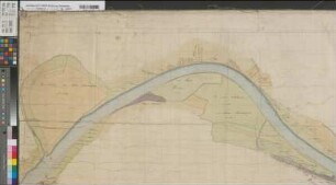 Petershagen (Petershagen) - Aulhausen (Porta Westfalica) Weser 2. Sektion Karte von einem Teil des Weserstroms, Sektion 2, erstreckt sich von Petershagen bis Ahlhausen 1803 200 rh. Ruten = 25 cm 105 x 482 kol. Zeichnung gemessen: Hassen, Müller gez.: Müller KS Minden B Nr. 349a