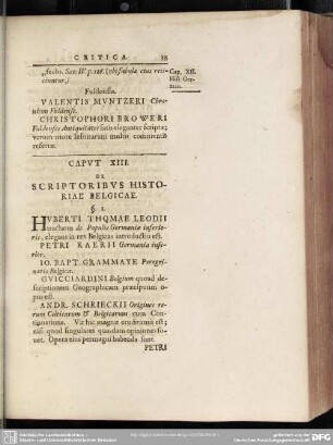 Caput XIII. De Scriptoribus Historiae Belgicae