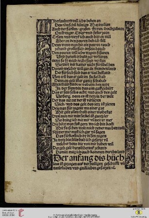 Der anfang dis büch