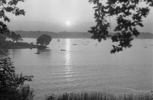 Kinderaufnahmen (Hegent) am Stößensee : Stößensee mit untergehender Sonne