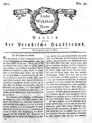 Nr. 42., 26. Mai 1810