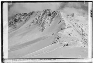 Stubaier Alpen. Schaufelnieder (3040 Meter) und Aperer Pfaffengrat (3351 Meter)