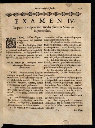 289-306, Examen IV