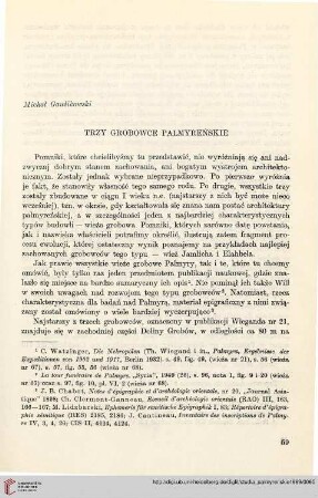 3: Trzy grobowce Palmyreńskie