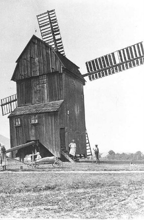 Görlitz-Rauschwalde. Windmühle, um 1900, Repro
